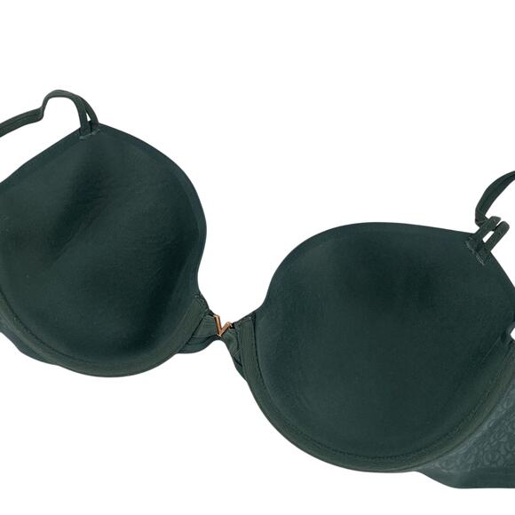Victoria's Secret Green Lined Demi Bra Size 32DDD - Picture 6 of 8